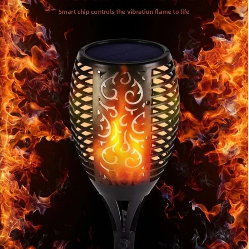 LED Solar Flame Light Outdoor Decorations
