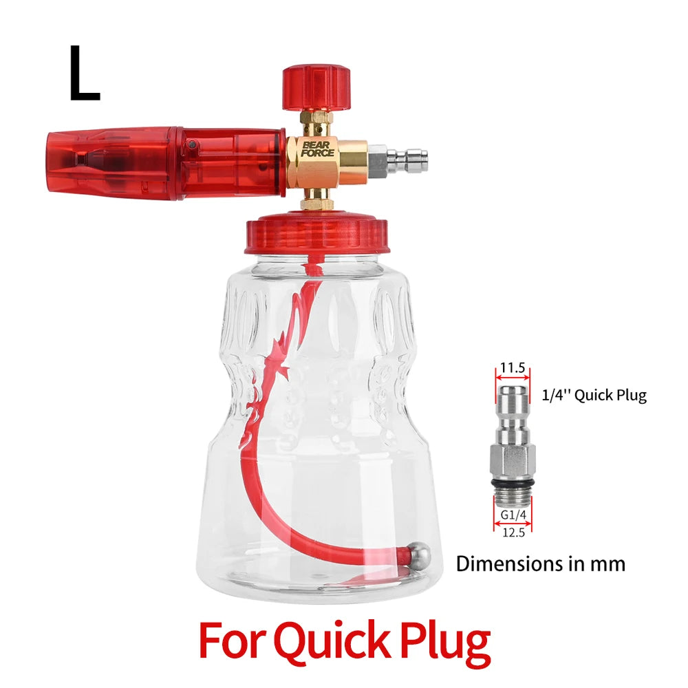 Foaming sprayer car wash