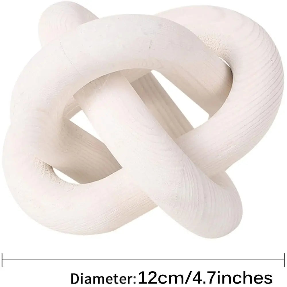 3-Link Pine Wood Knot Decor - Link Decor Shelf Decor Hand Carved Coffee