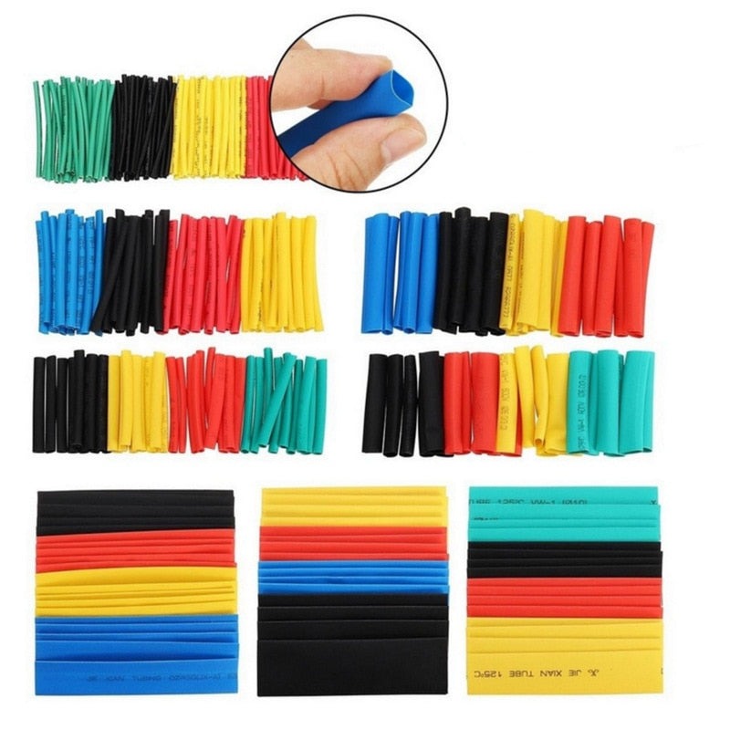 127/328pcs Heat Shrink Tube 2:1 Shrinkable Wire Shrinking - enoughdream.com