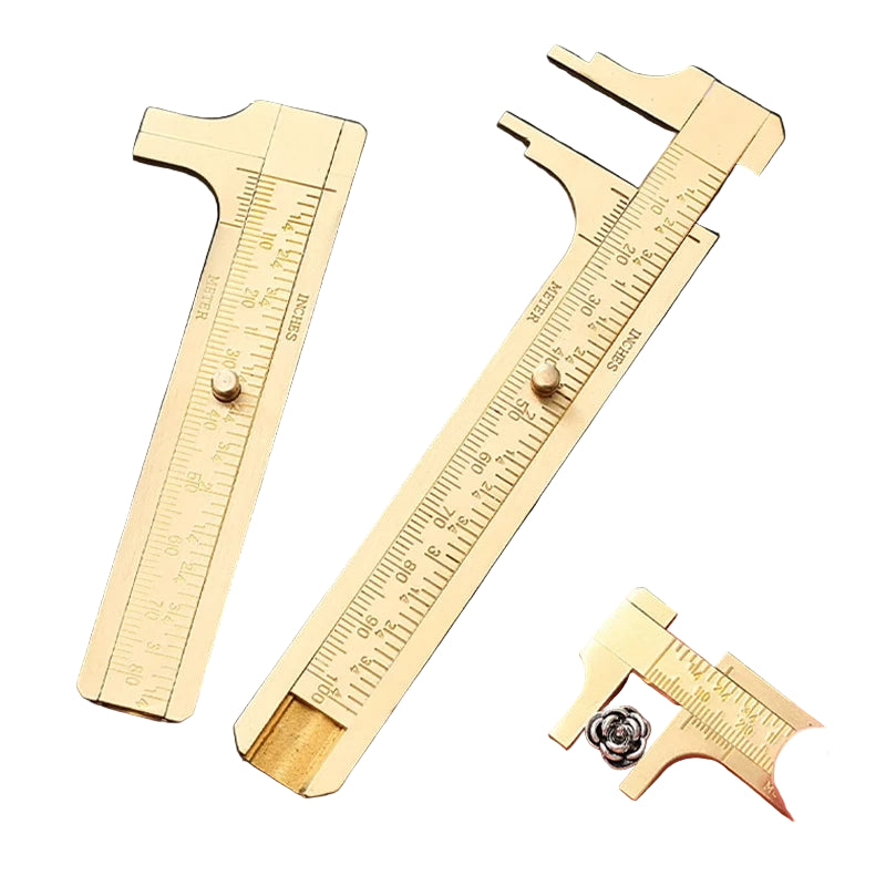 Mini Brass Metric Imperial MM INCH Small Portale Tool