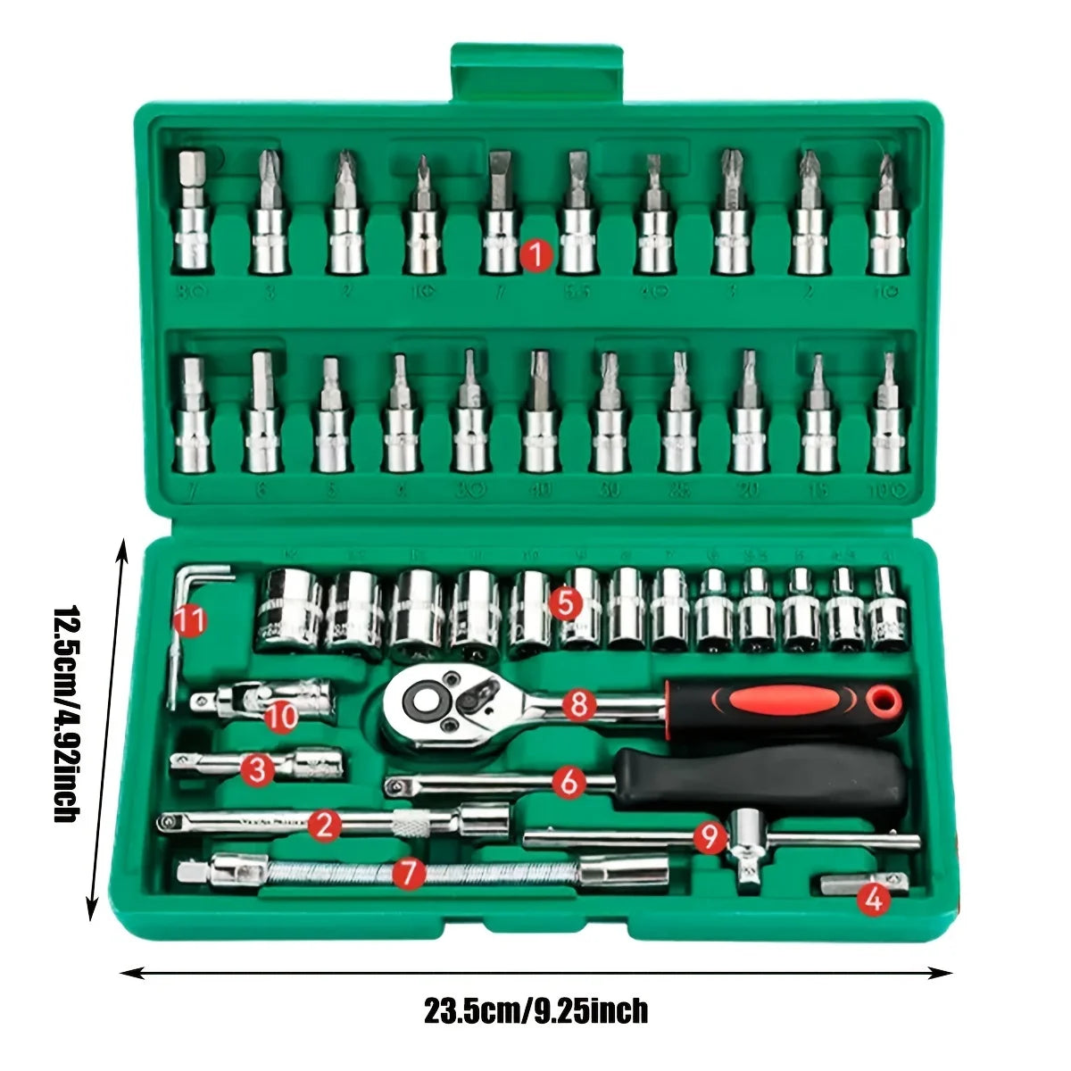 Bit Socket Set Mechanic Tool Kits for Auto Repair Hous