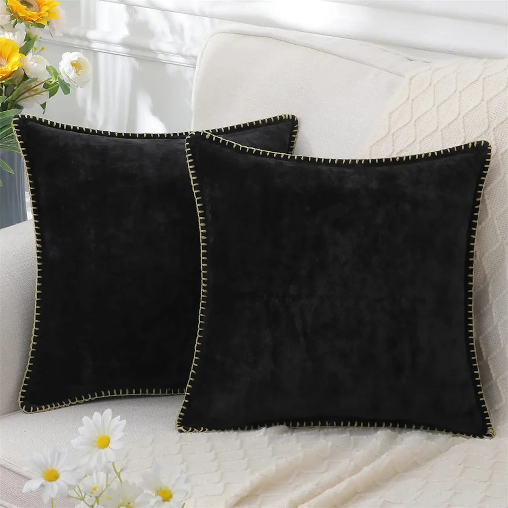 Homaxy chenille cushion cover 50x50cm decorative velvet.