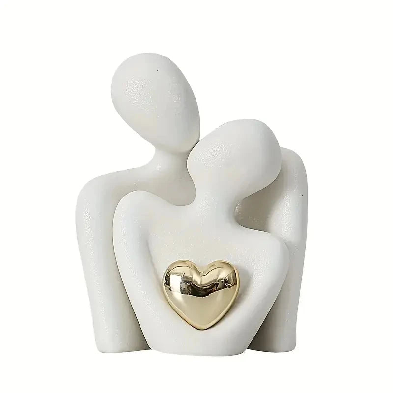 Romantic Love Embrace Statue Ornament - Interior Decoration Valentine's Day