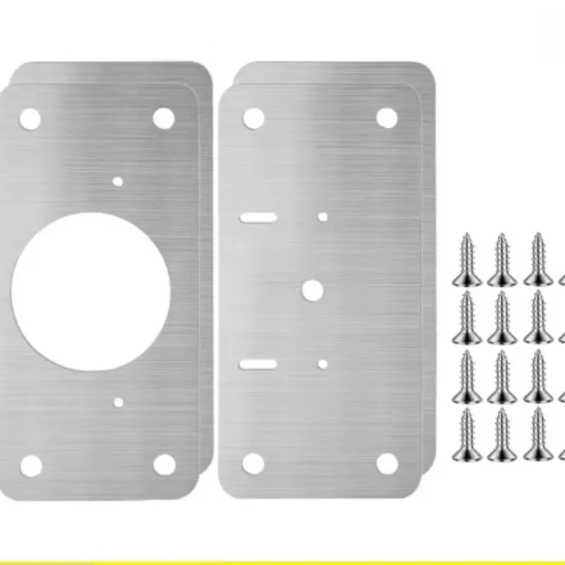 Cabinet Hinge Repair Plate Kit with Screw Furniture Drawer Tools