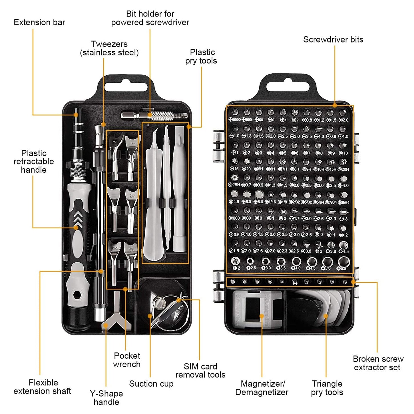 New 135 in 1 Screwdriver Set of Screw Driver - enoughdream.com