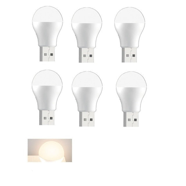 USB Plug Lamp Computer Mobile Power Charging USB Small Book Lamps LED - enoughdream.com