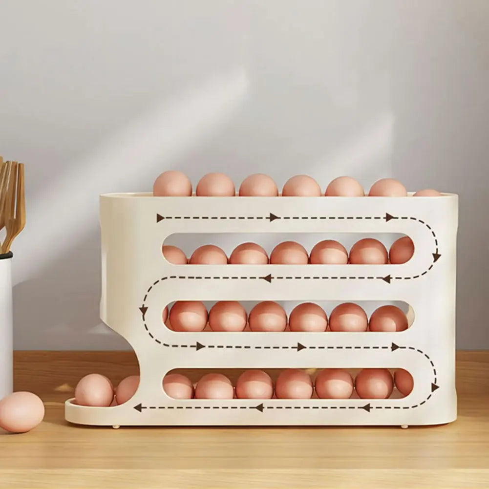 Layers Automatic Rolling Egg Holder Rack Fridge