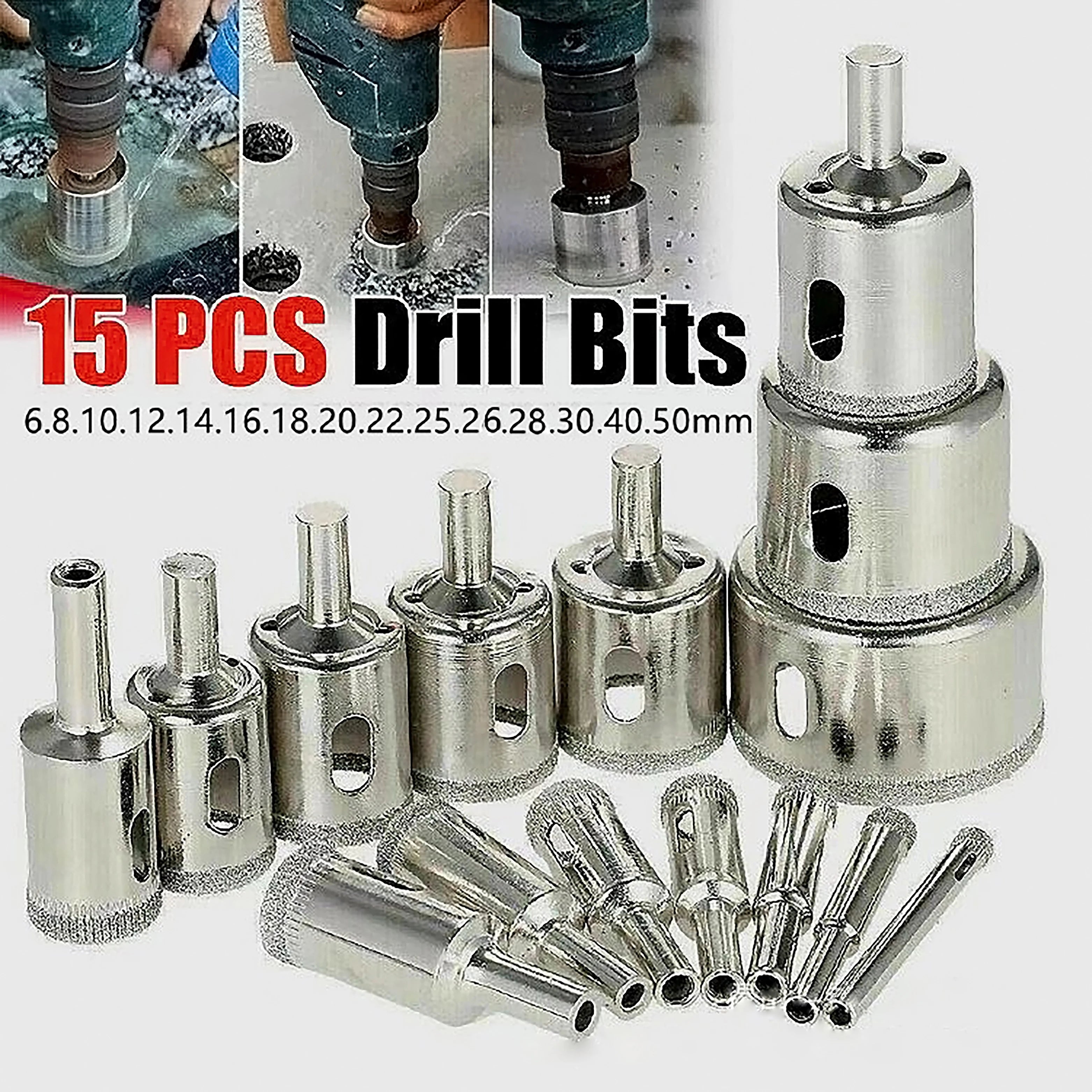 Diamond Coated Saw Core Bit for Porcelain Tile Glass Ceramic tools
