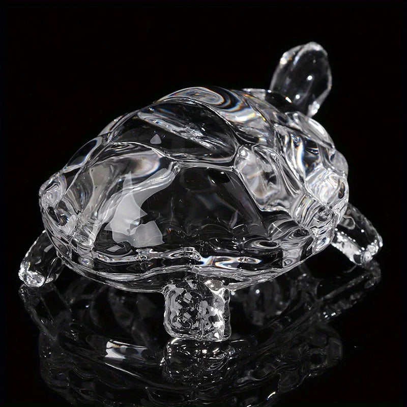 Crystal Turtle Figurine Miniature Tortoise Statue