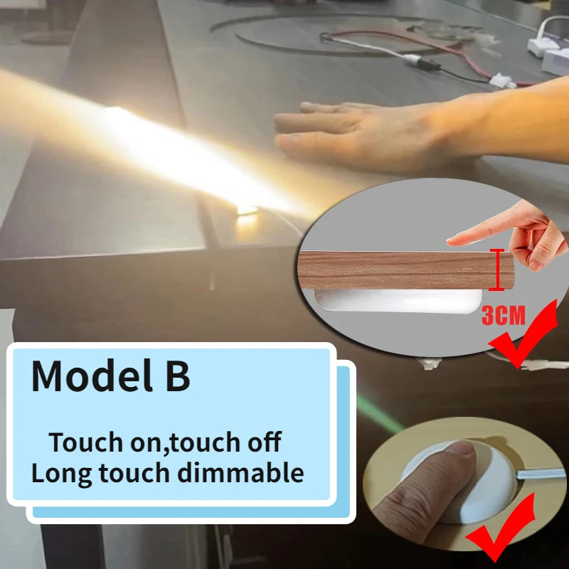 Dimmable 3.7~24V 3A Wooden Touch Sensor Switch Penetrable