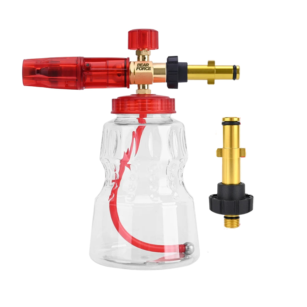 Foaming sprayer car wash