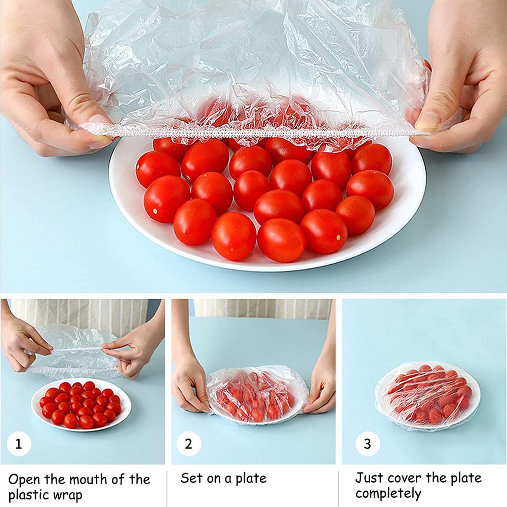 Disposable Food Cover Plastic Wrap Elastic Food Lids - enoughdream.com