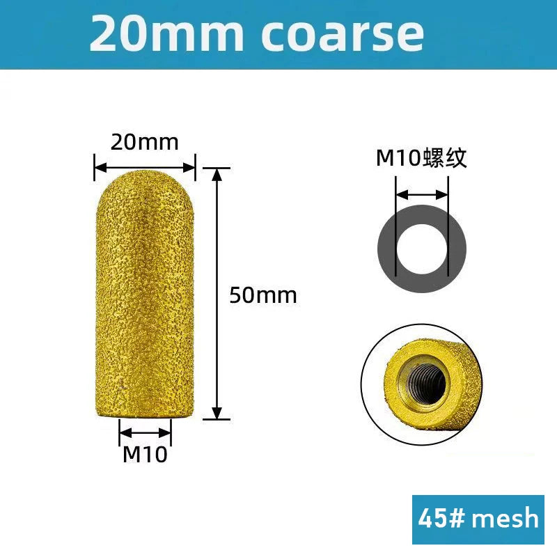 Diamond Brazed Grinding Wheel Finger Bit Abrasive for Quartz