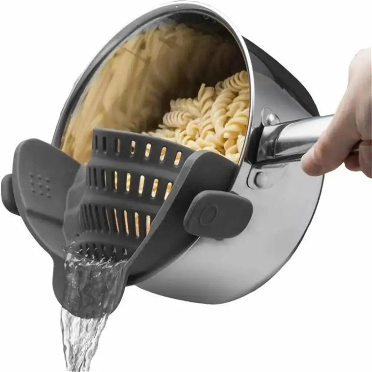 Pot Strainer Adjustable Clip On For Pots Pans And Bowls