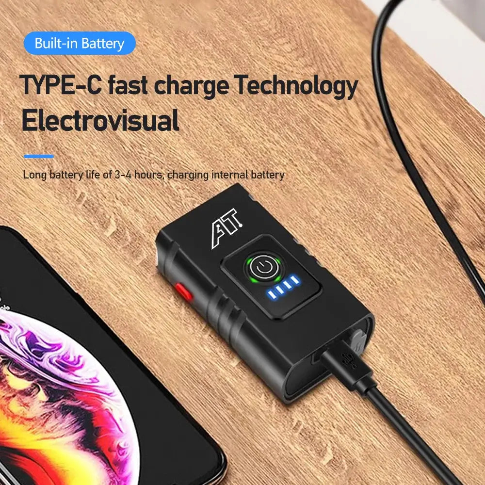 LED Bicycle Front Light Type-c - Rechargeable Bicycle Headlight MTB Road Bike