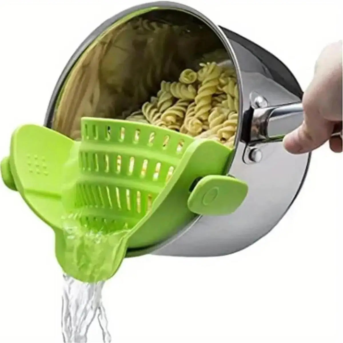Pot Strainer Adjustable Clip On For Pots Pans And Bowls