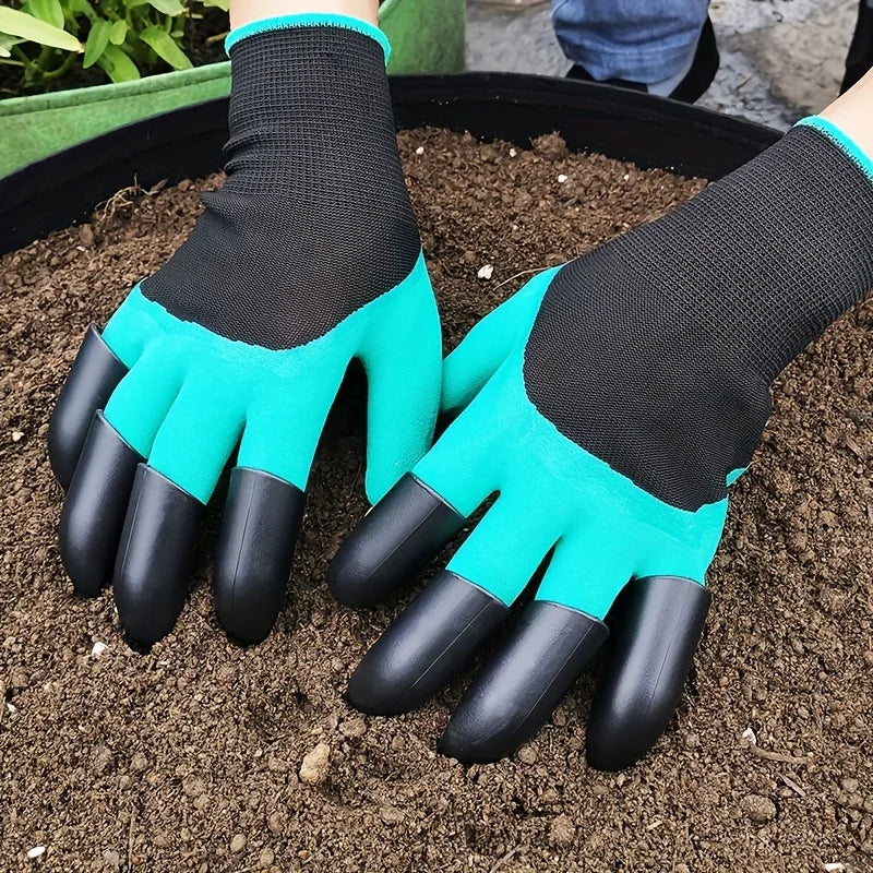 Garden Gloves With Claws Dig, Plant, Weed