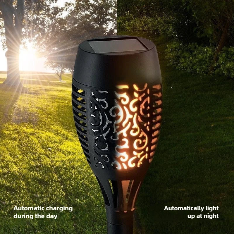 LED Solar Flame Light Outdoor Decorations