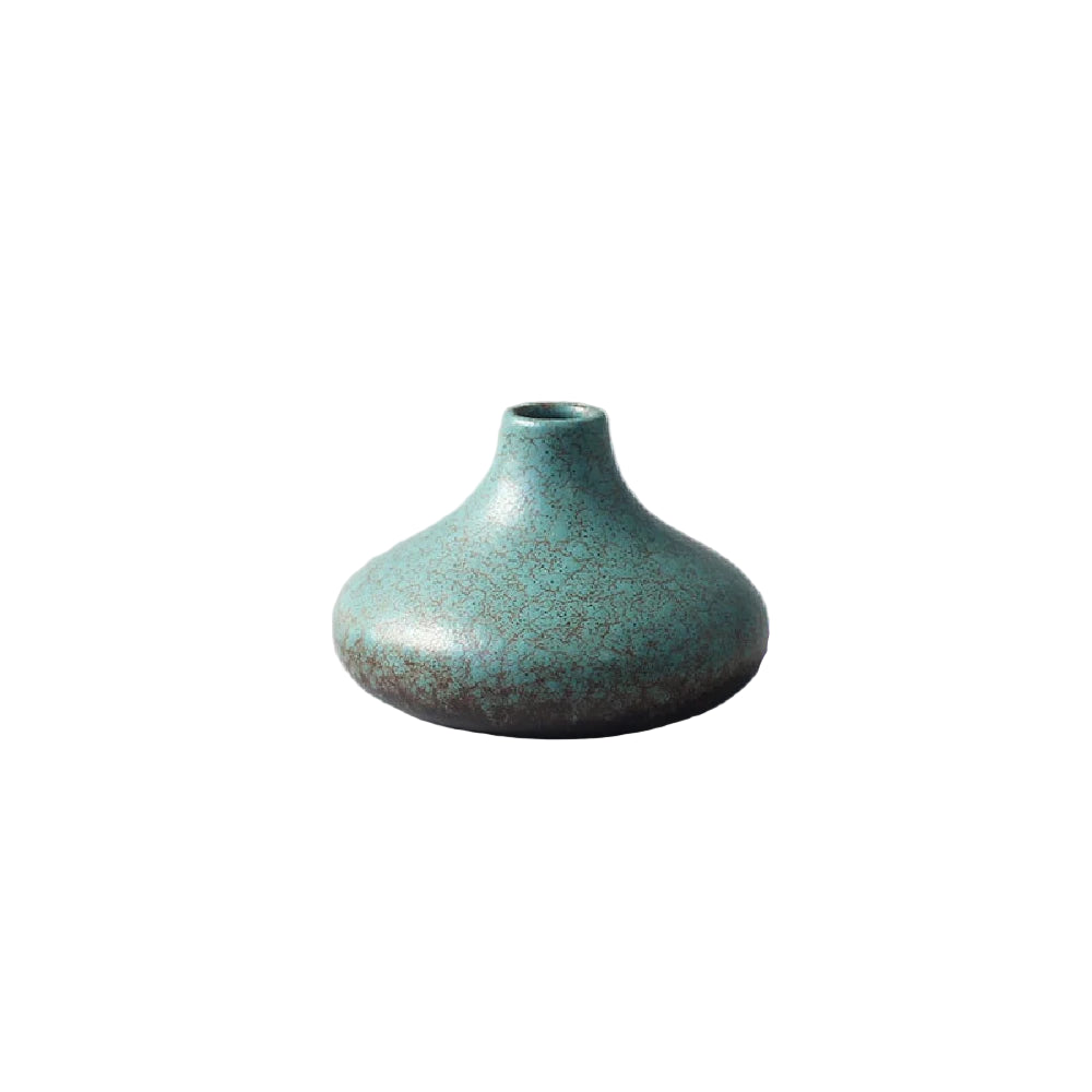 Ceramic small vase black small - vase simple Japanese decoration