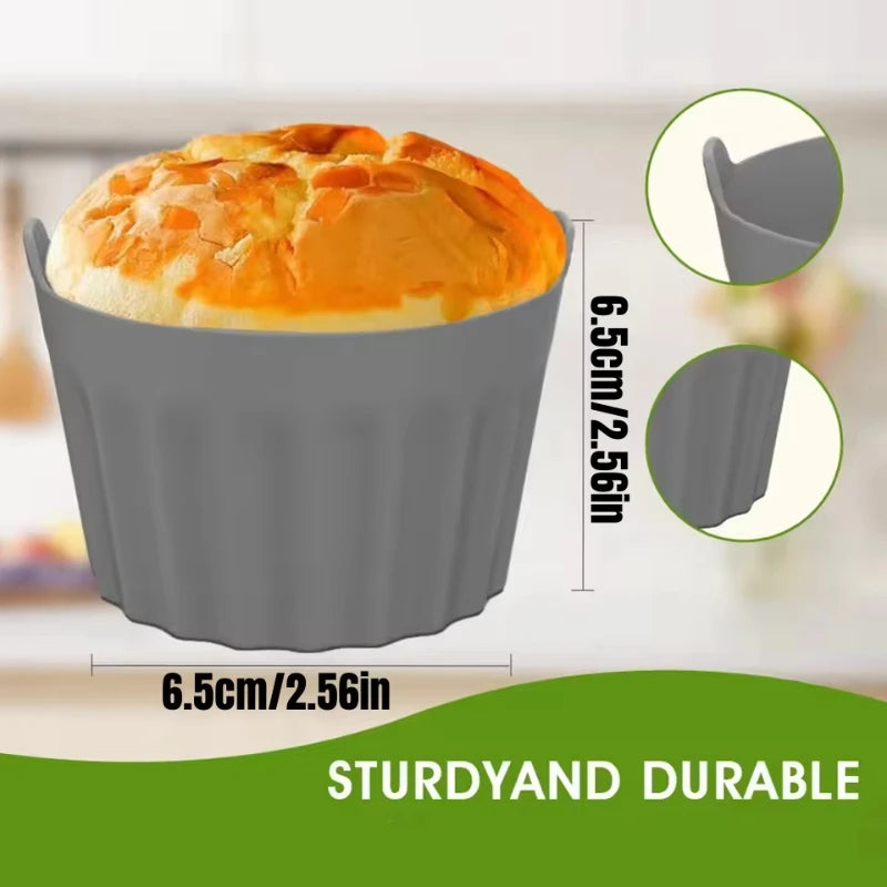 Ramekins For Air Fryer Silicone Large Muffin