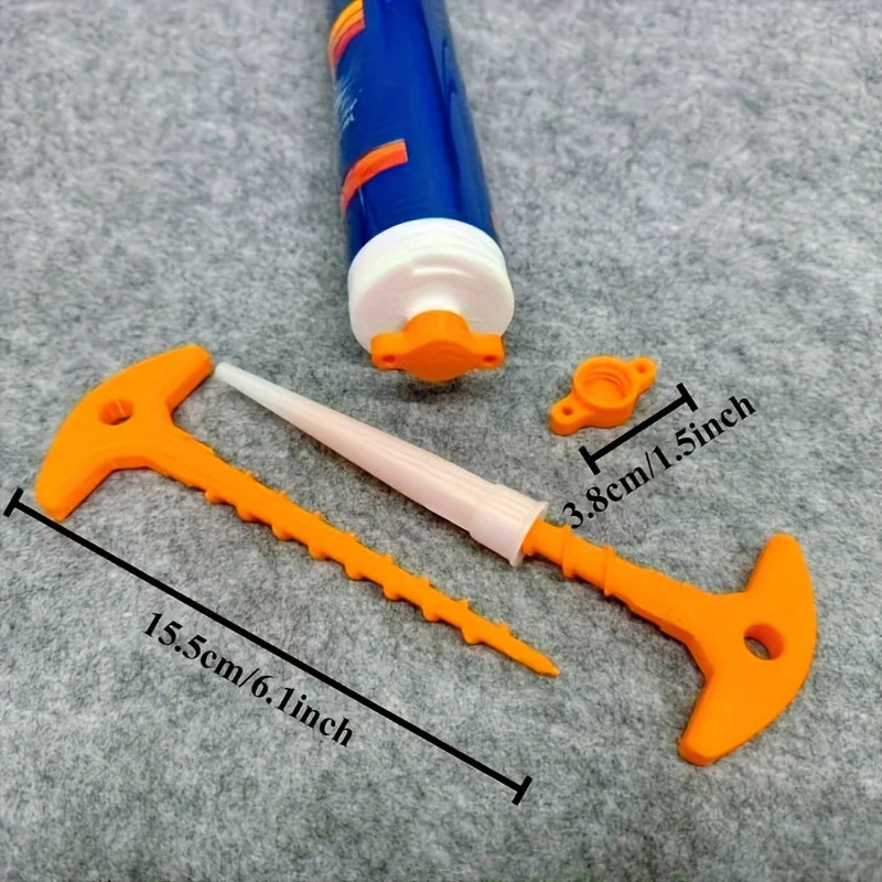 Silicone seal cap and seal gun nozzle removal tool