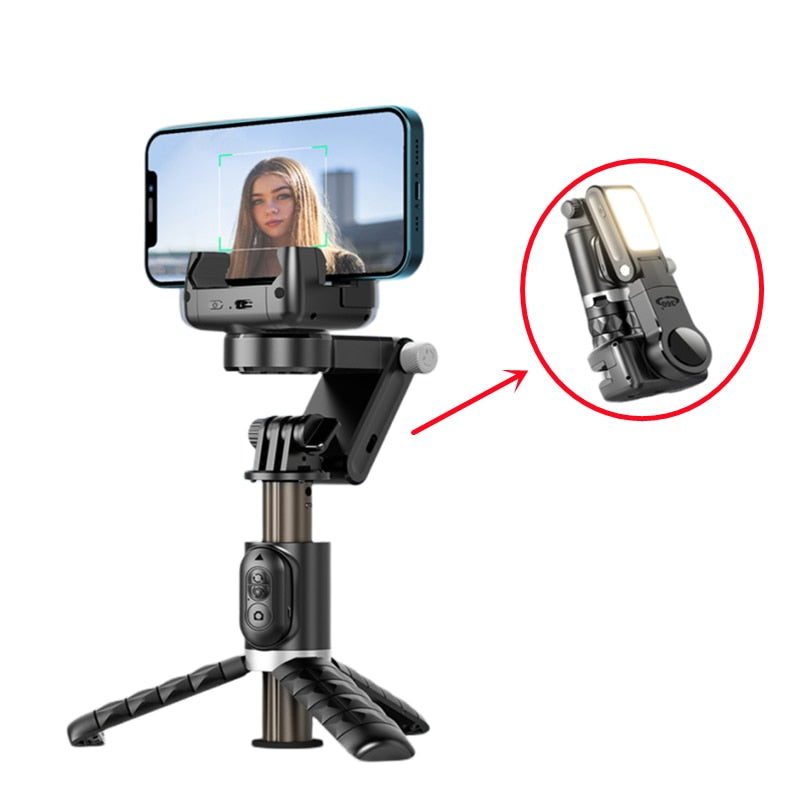 360 Rotation Following shooting Mode Gimbal Stabilizer Selfie Stick Tripod - enoughdream.com