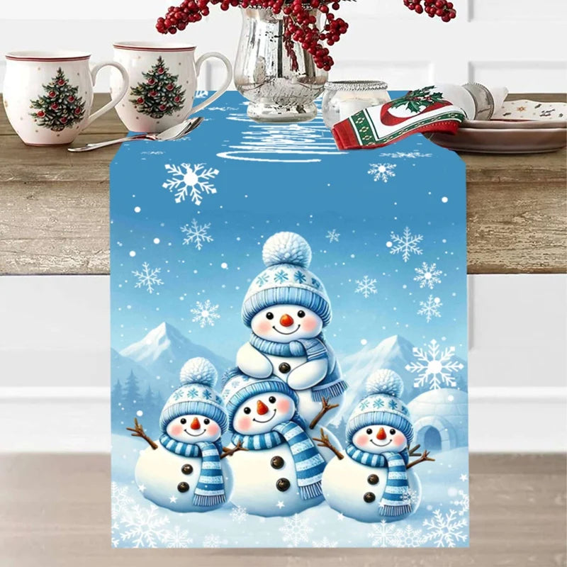 Christmas Table Runner Merry - Christmas Decoration For Home Xmas Table Decor