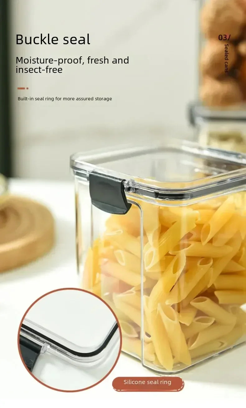 Storage box dried fruits bens jar drawer storage container à prova de umidade plastic box