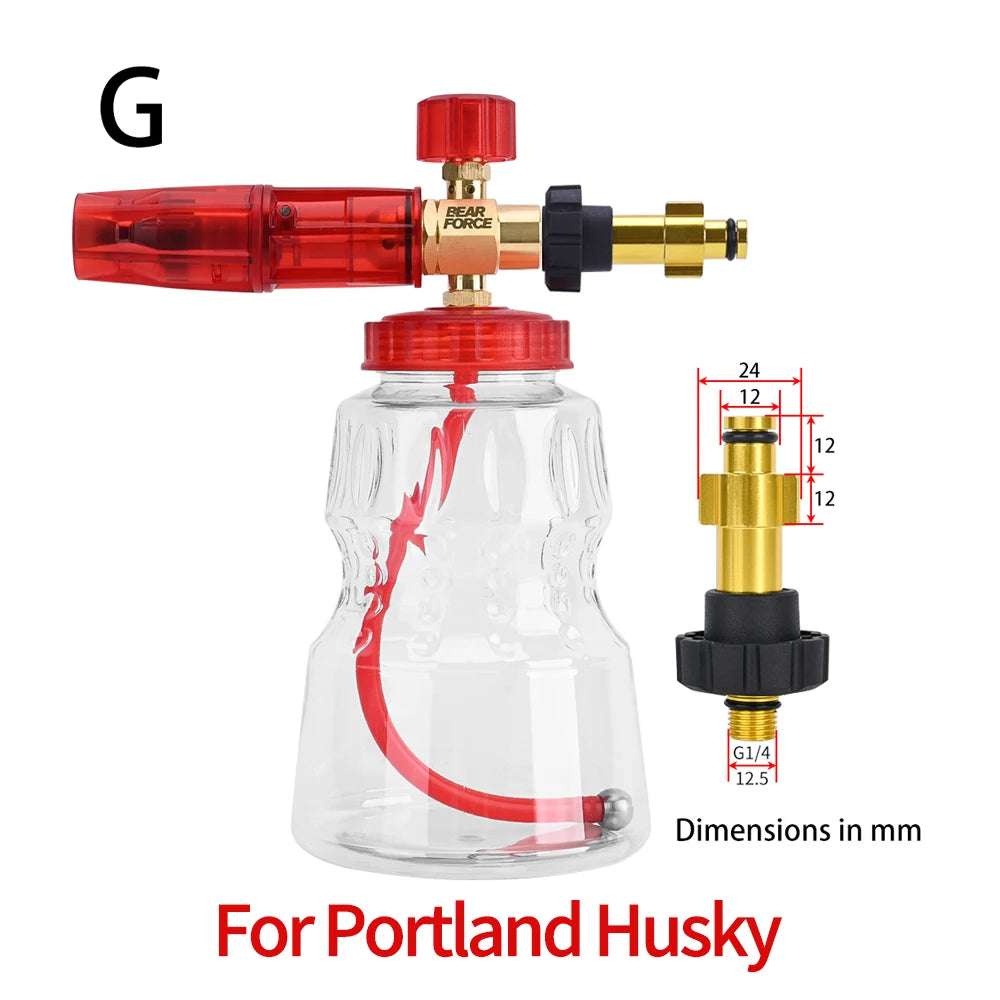 Foaming sprayer car wash