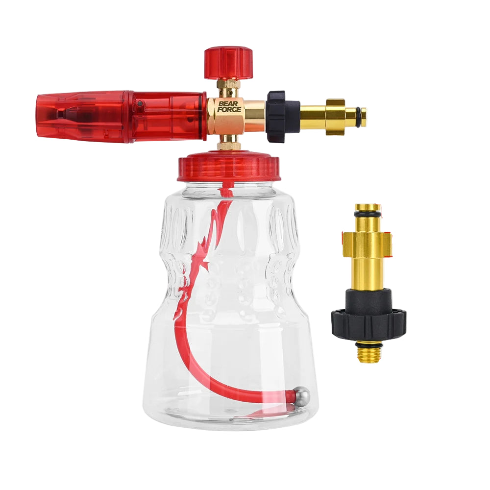 Foaming sprayer car wash