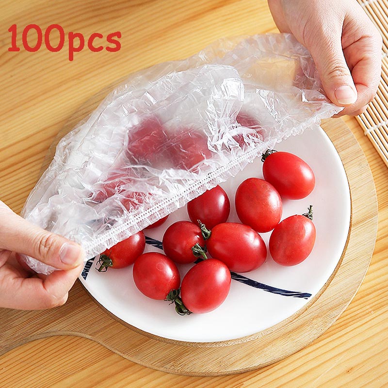 Disposable Food Cover Plastic Wrap Elastic Food Lids - enoughdream.com
