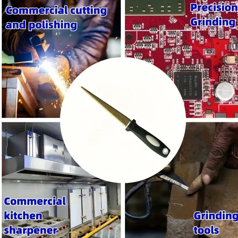 Diamond sharpening stone with one stone and two birds