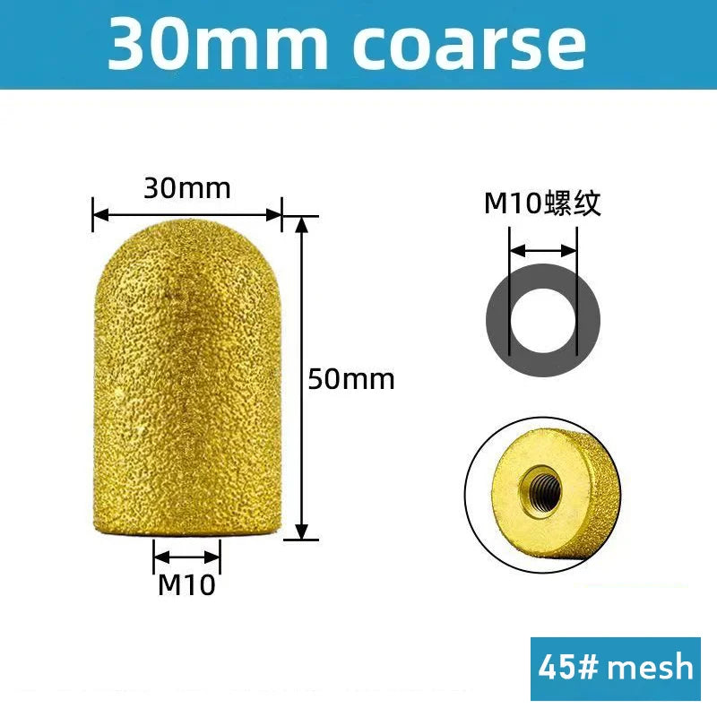 Diamond Brazed Grinding Wheel Finger Bit Abrasive for Quartz