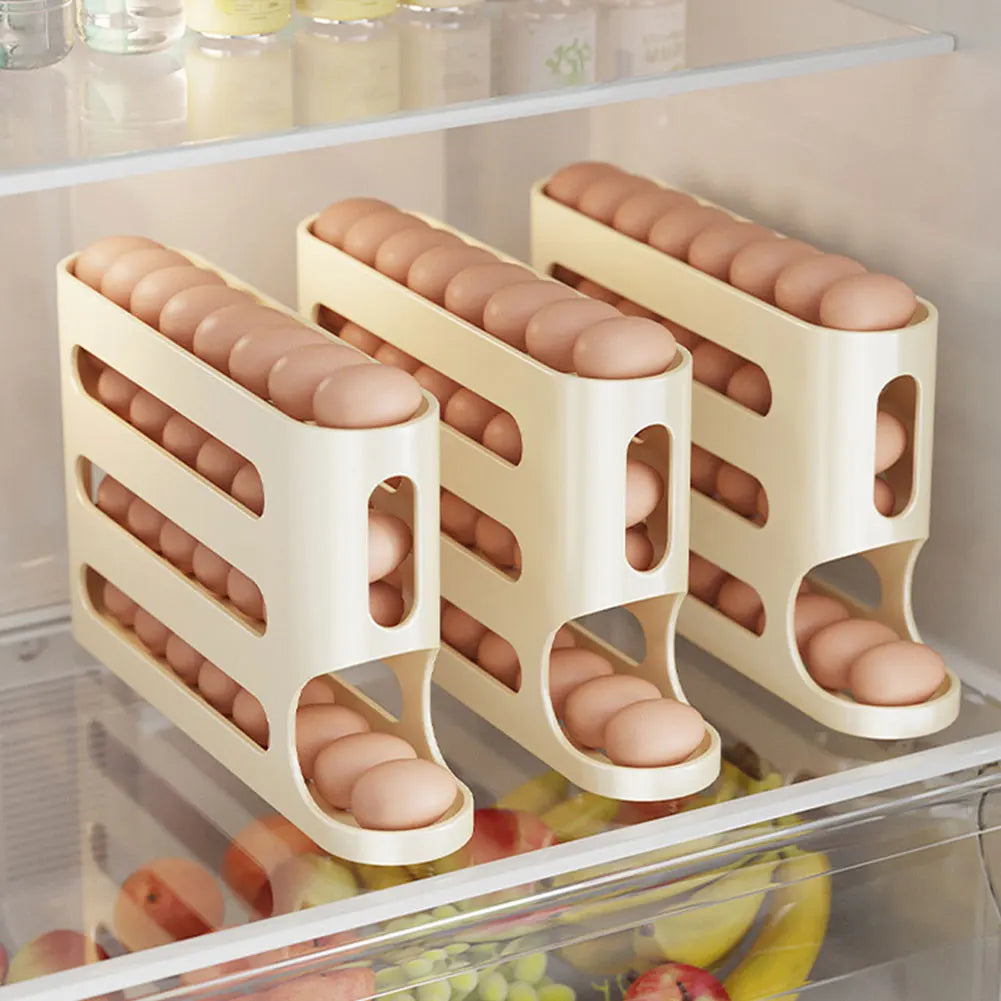 Layers Automatic Rolling Egg Holder Rack Fridge