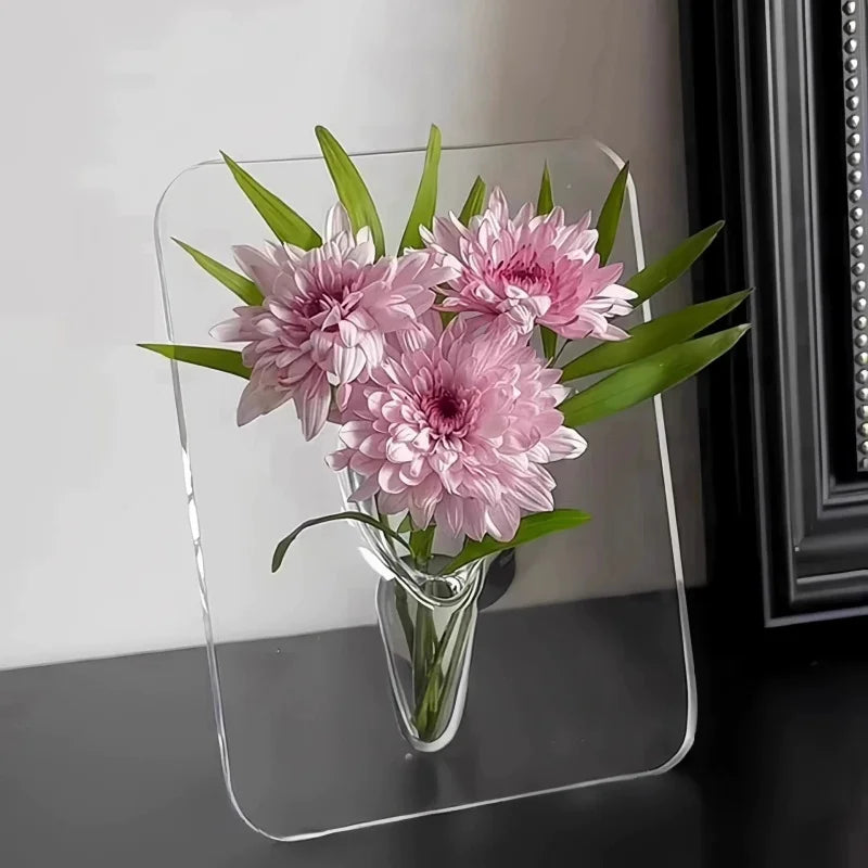 Vase Simple Transparent Acrylic for Hydroponic