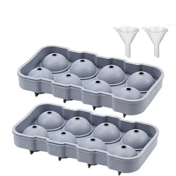 Large spherical gel shapes with a size of 4/8 for easy insertion and removal.