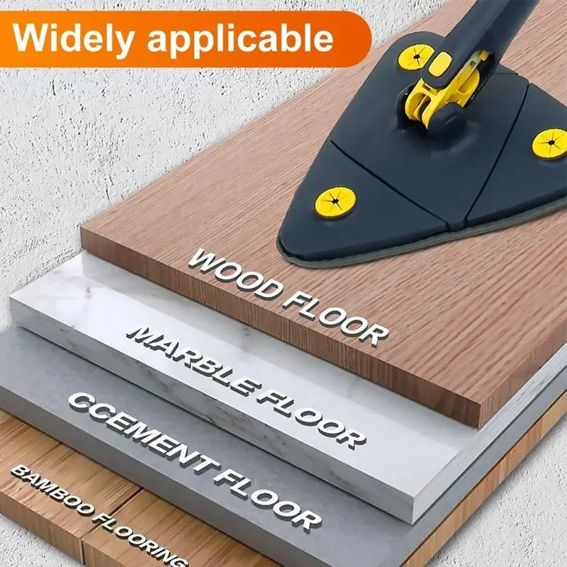 Triangle 360 Cleaning Mop Telescopic Household Ceiling Cleaning Brush - enoughdream.com