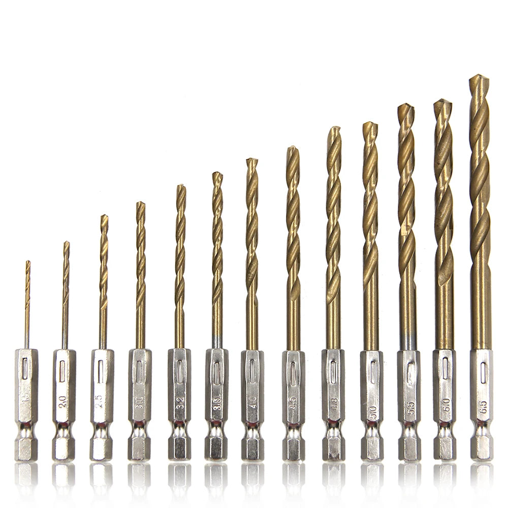 Titanium Plated Twist Drill 1.5-6.5mm Electric Tool