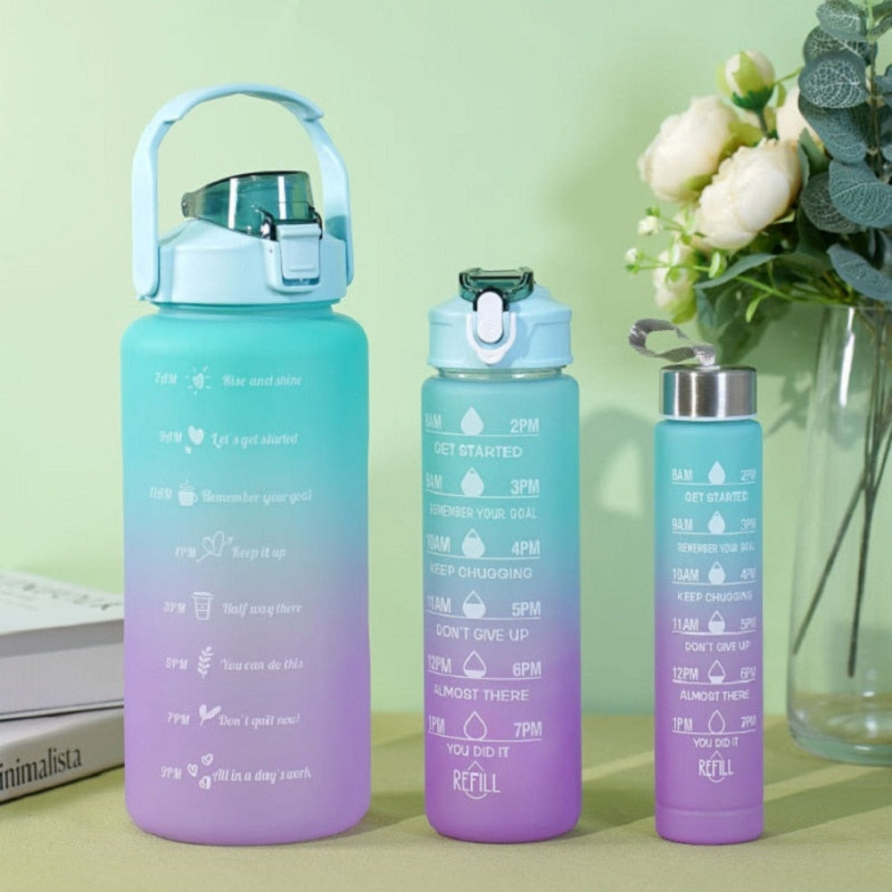 3PCS Sports Water Bottle, Perfect For Office, School - enoughdream.com