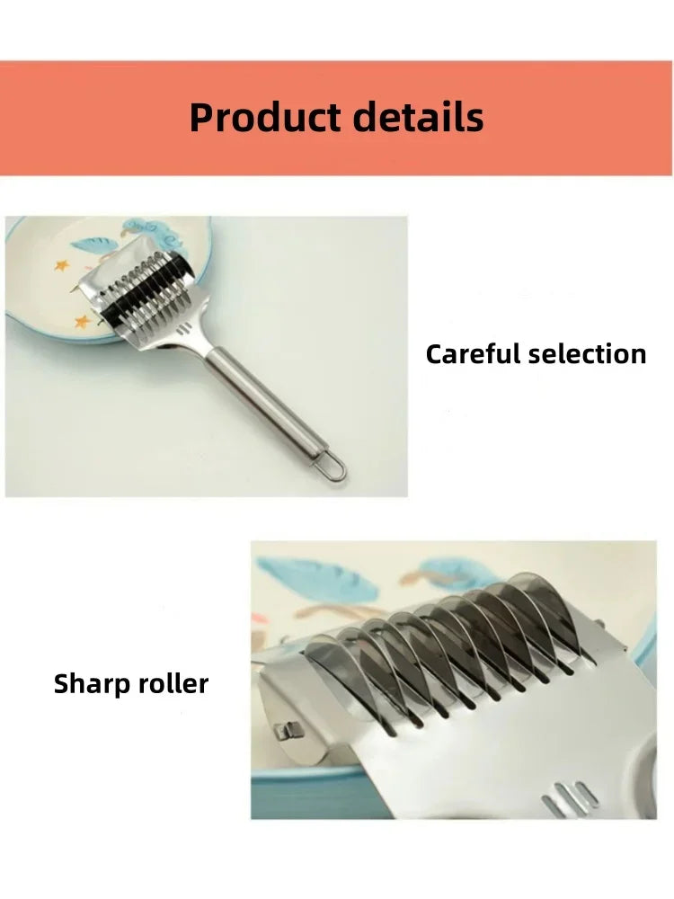 Manual Stainless Steel Spaghetti Cutter Macaroni Dough Machine