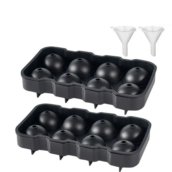 Large spherical gel shapes with a size of 4/8 for easy insertion and removal.