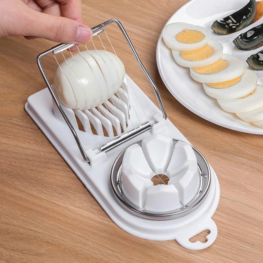 Multifunctional 2 in 1 slicer, fruit and egg cutter
