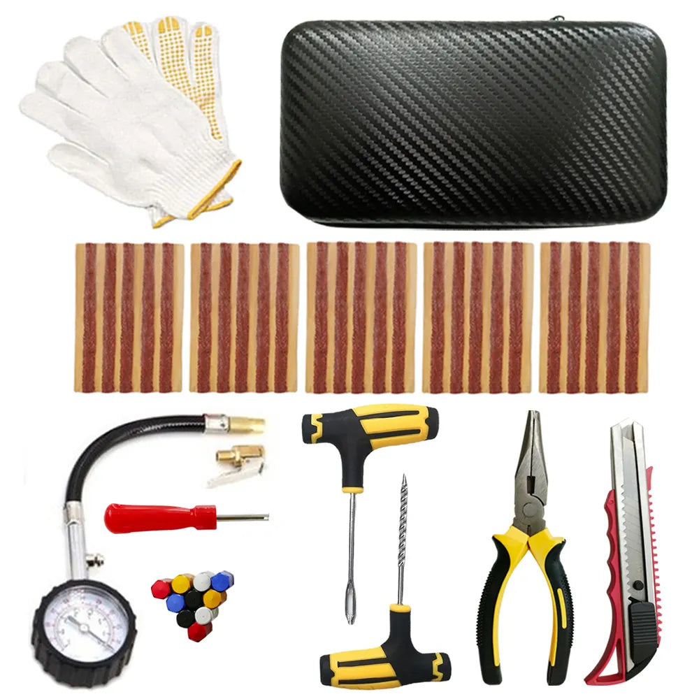 Car Tire Repair Kit Tubeless Tyre Puncture Repair - enoughdream.com