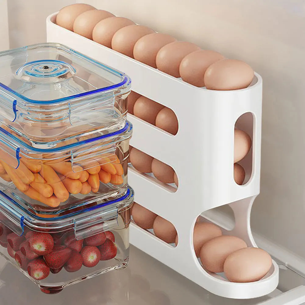 Layers Automatic Rolling Egg Holder Rack Fridge