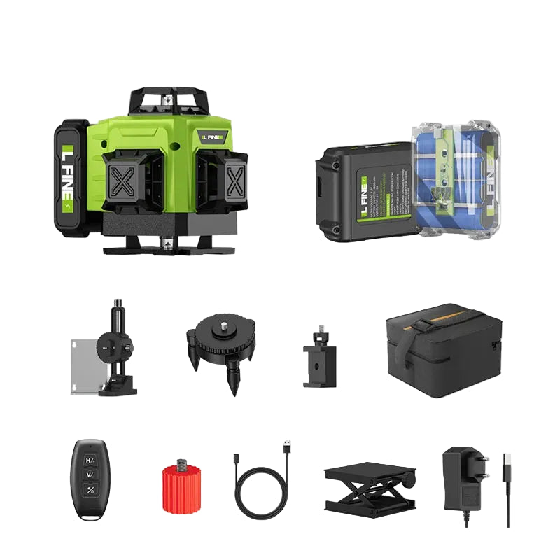 Professional Laser Level 8/16 Lines Horizontal And Vertical With Remote Control 360°