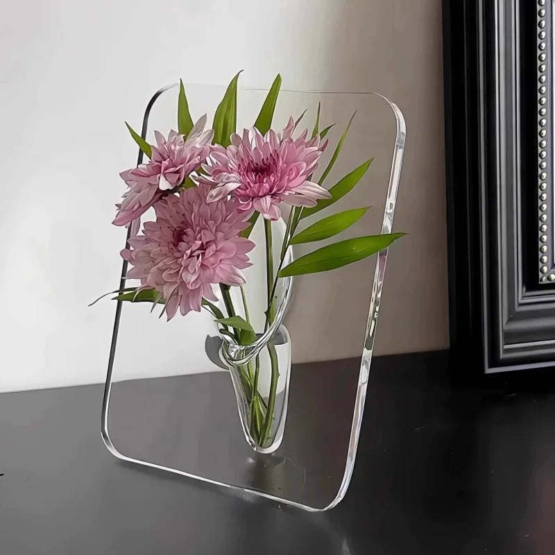 Vase Simple Transparent Acrylic for Hydroponic