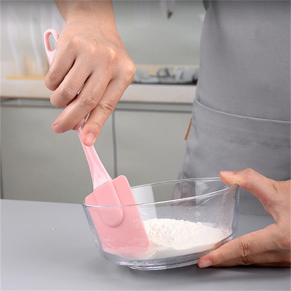 3Pcs Non-Stick Silicone Cream Scraper Bread Cake