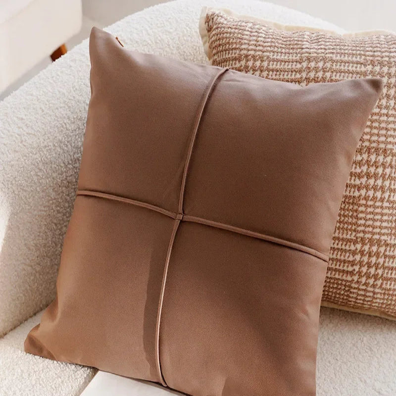 Lightweight luxury decorative cushion cover with French print at the waist