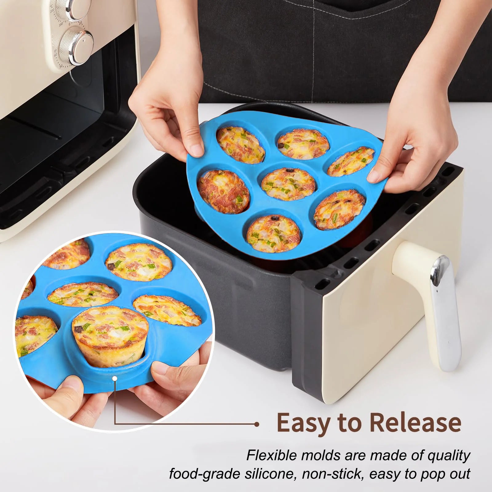 Silicone Egg Bite Molds for Air Fryer
